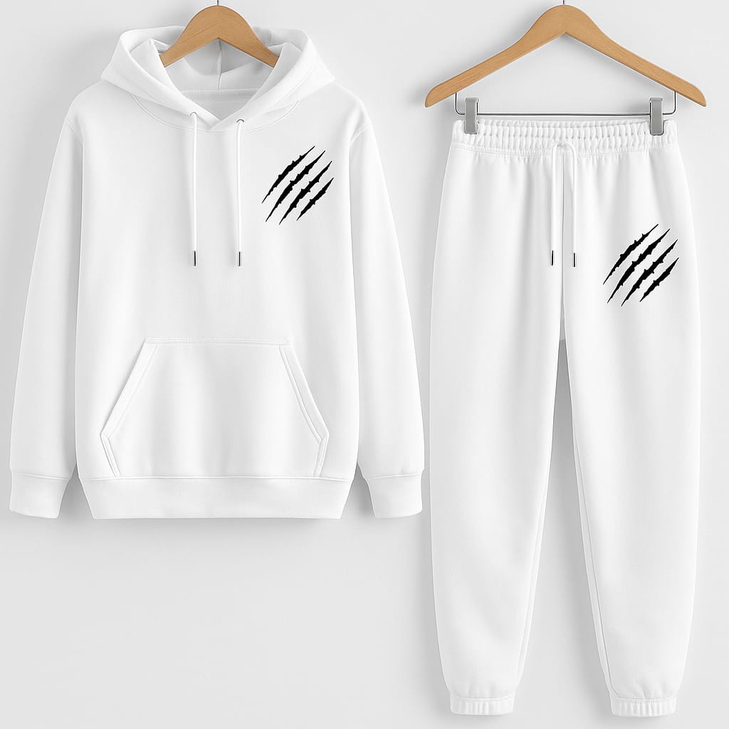 Ferrari Men’s Premium Fleece Cotton Tracksuit (Hoodie + Lower) – Winter Wear