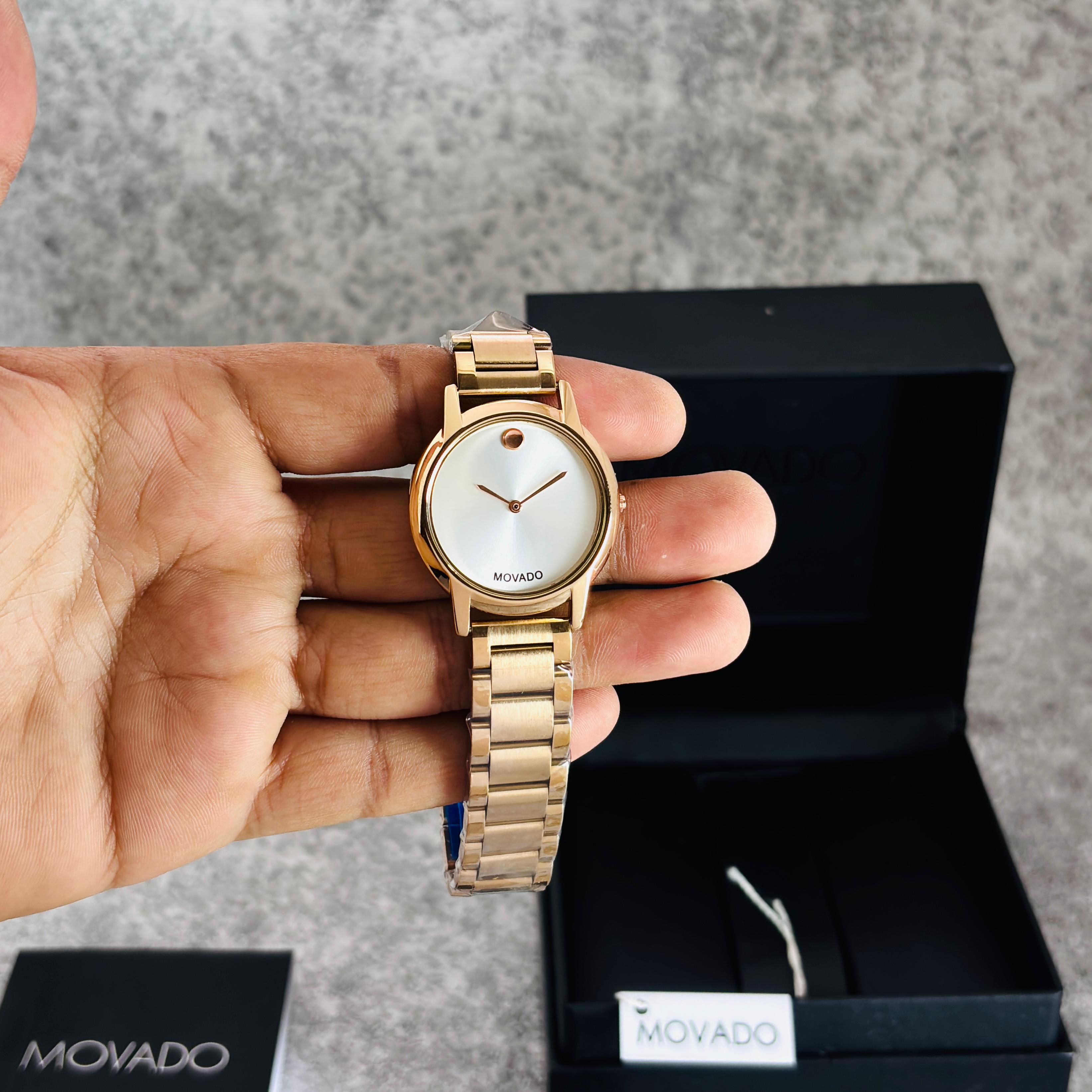 MOVADO Slim Edge Women’s Analog Watch – 7AA Premium Series (31mm)