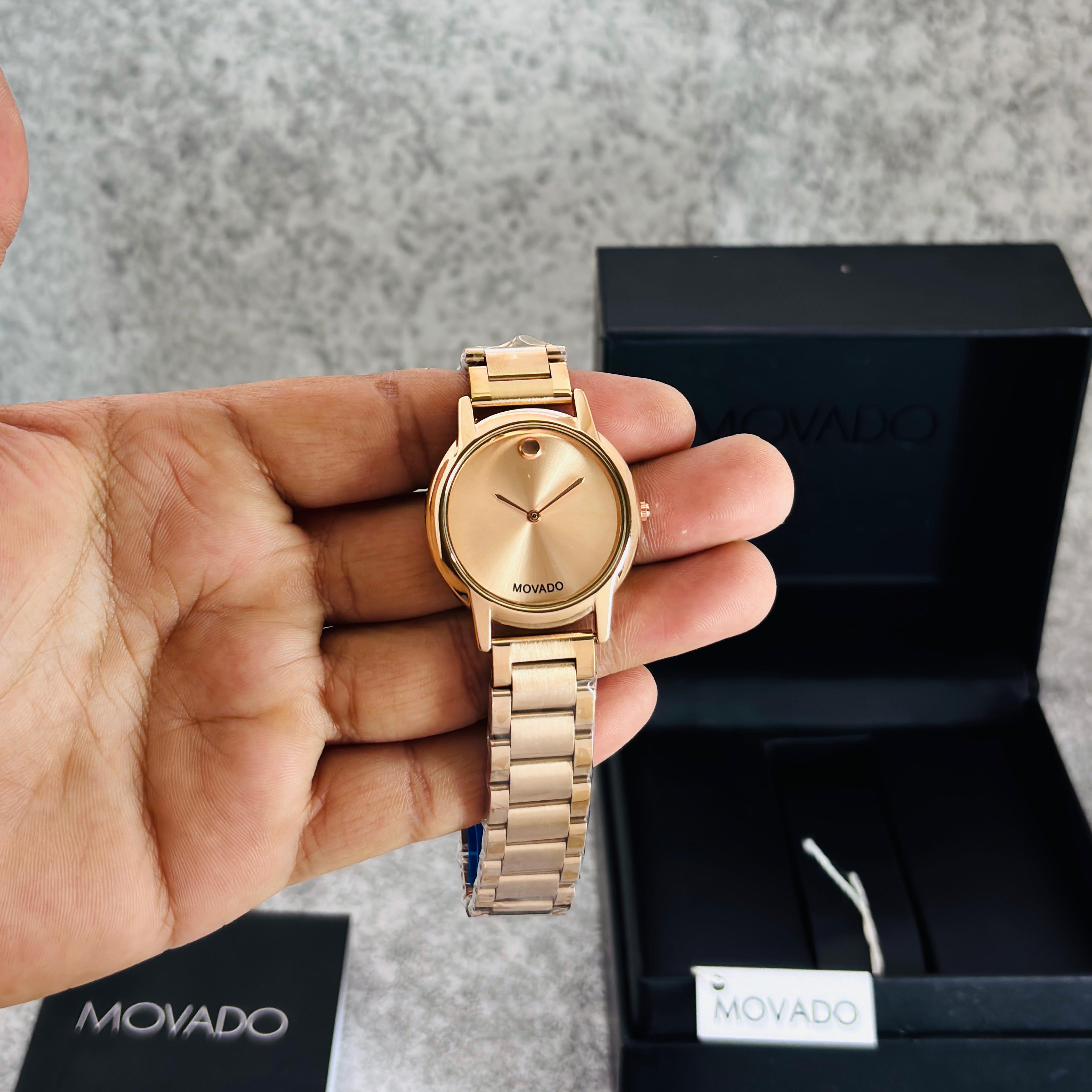 MOVADO Slim Edge Women’s Analog Watch – 7AA Premium Series (31mm)