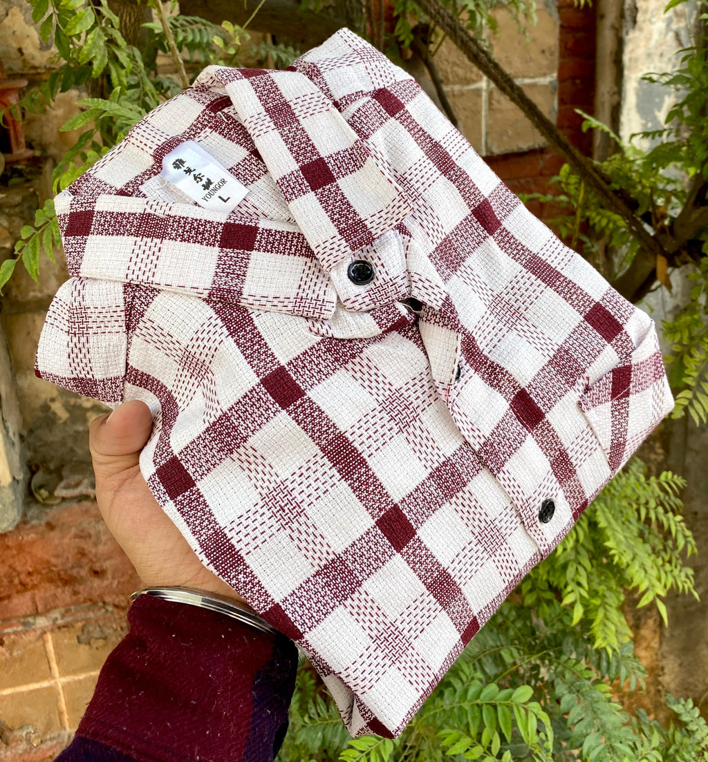 Men’s Imported Jute Shirt – Semi Winter Collection