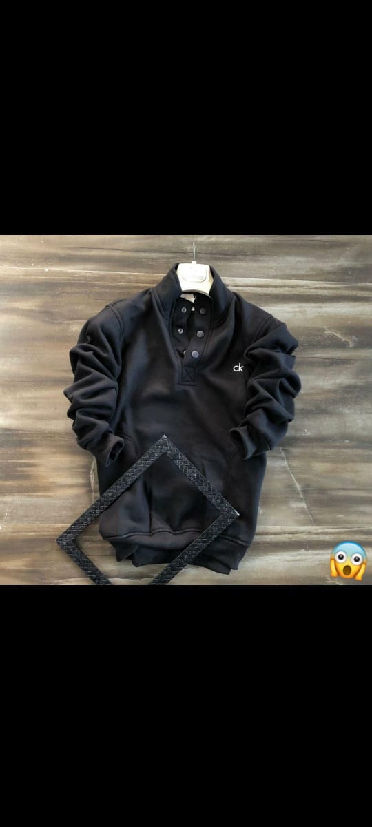 C.K. Men Full Sleeve Cotton Fleece Winter Sweatshirt