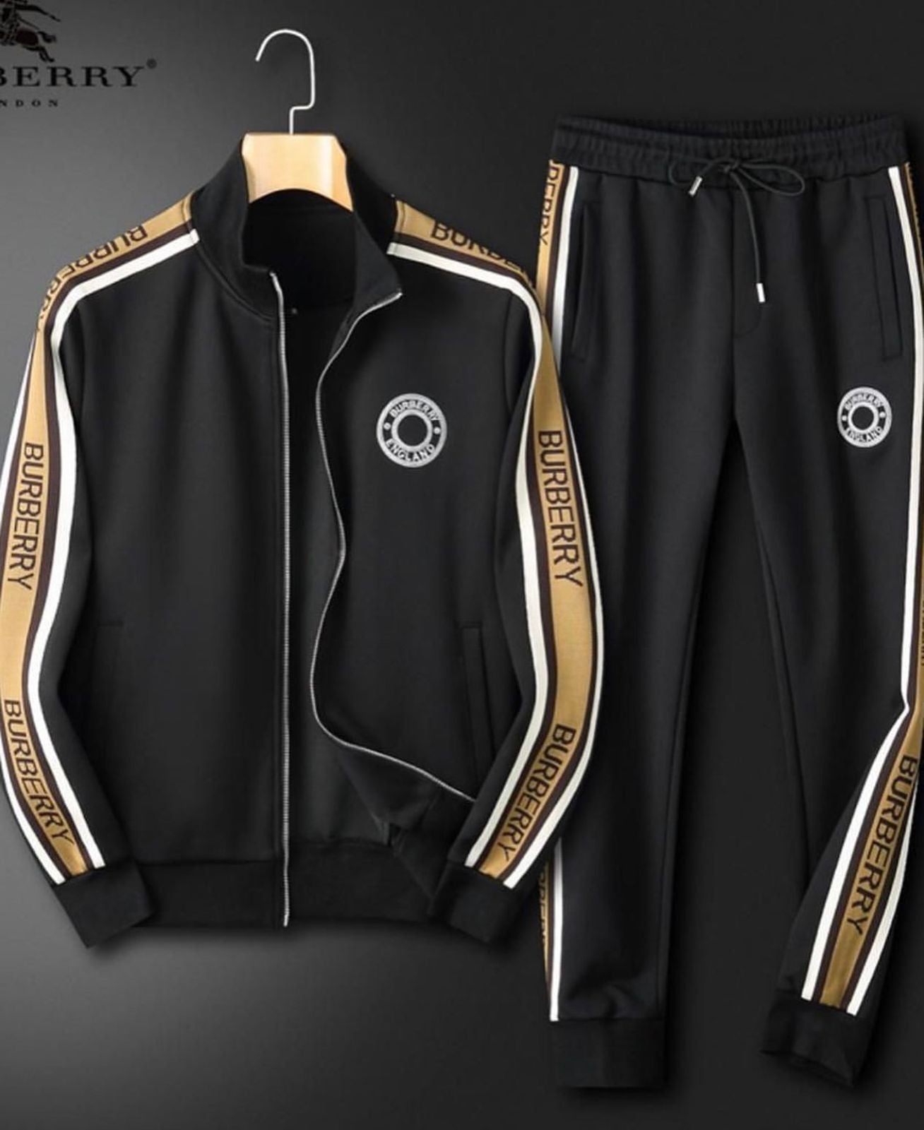 Burberry Men Cotton Fleece Winter Tracksuit