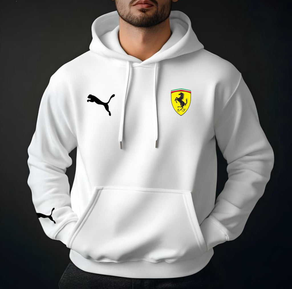 Ferrari  Men Cotton Fleece Winter Hoodie