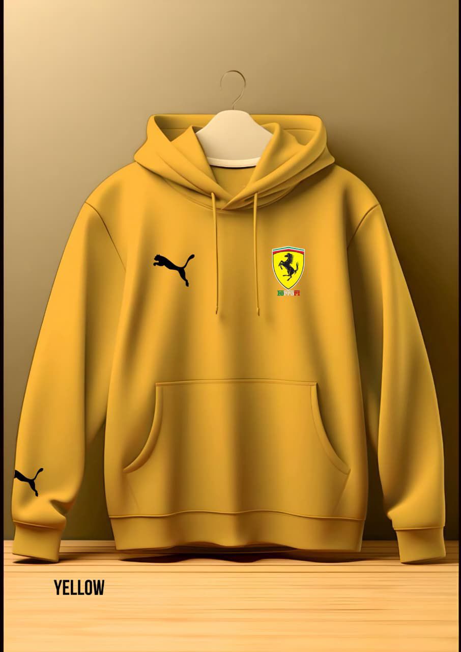Ferrari  Men Cotton Fleece Winter Hoodie