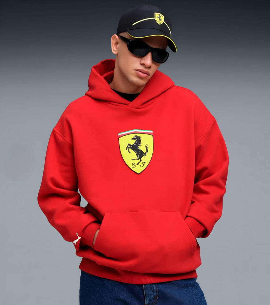 Ferrari  Men Cotton Fleece Winter Hoodie