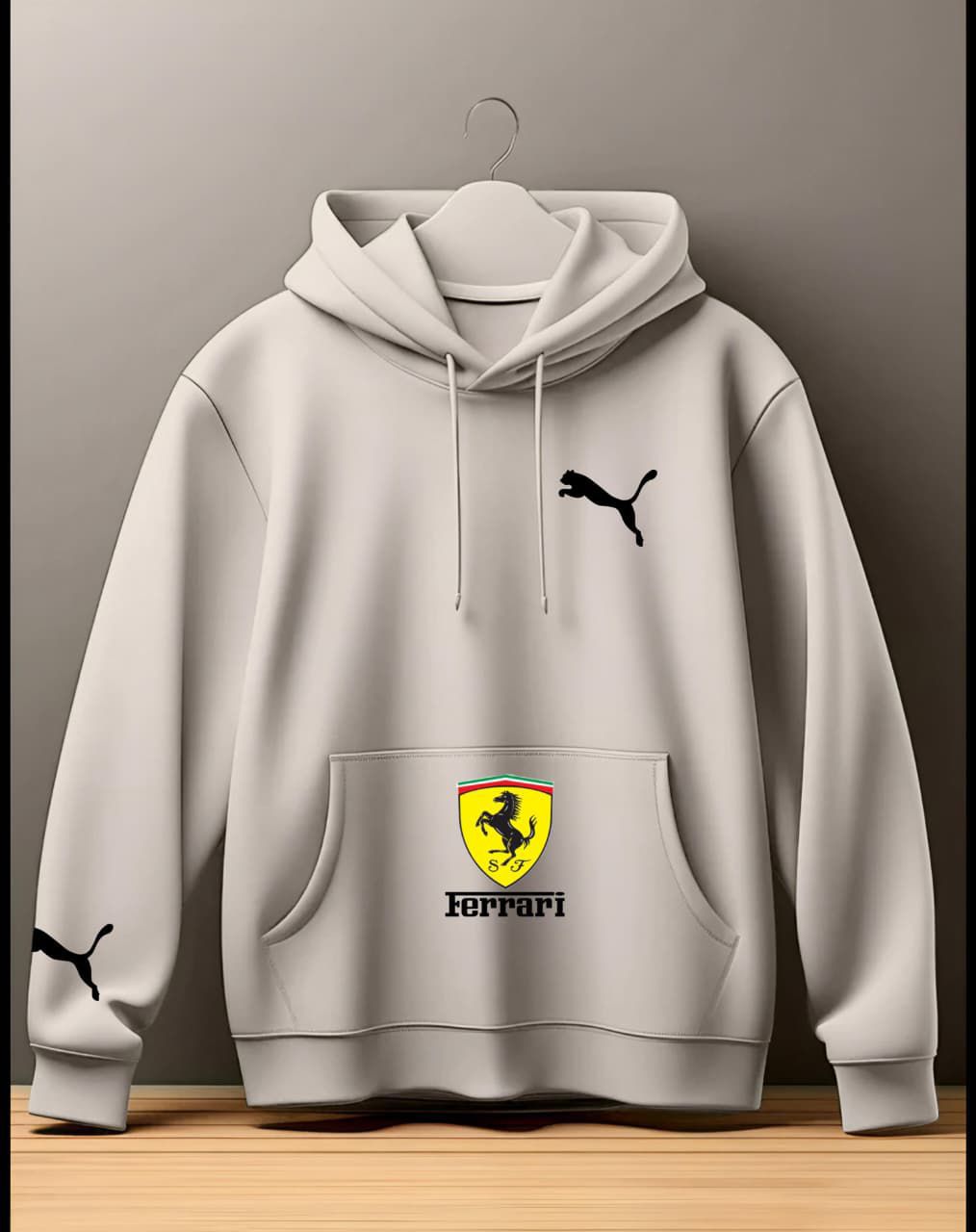 Ferrari  Men Cotton Fleece Winter Hoodie